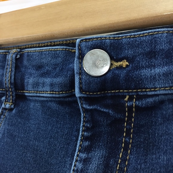 Zara leggings jegging size 6 dark wash jean - Picture 2 of 6